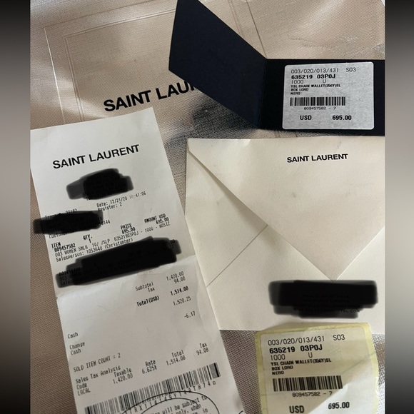 Saint Laurent mini chain wallet - Picture 8 of 8